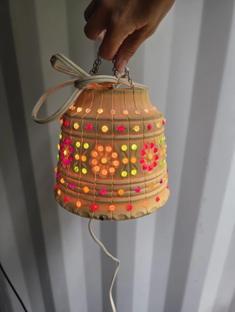 Mid Century Swag Lamp